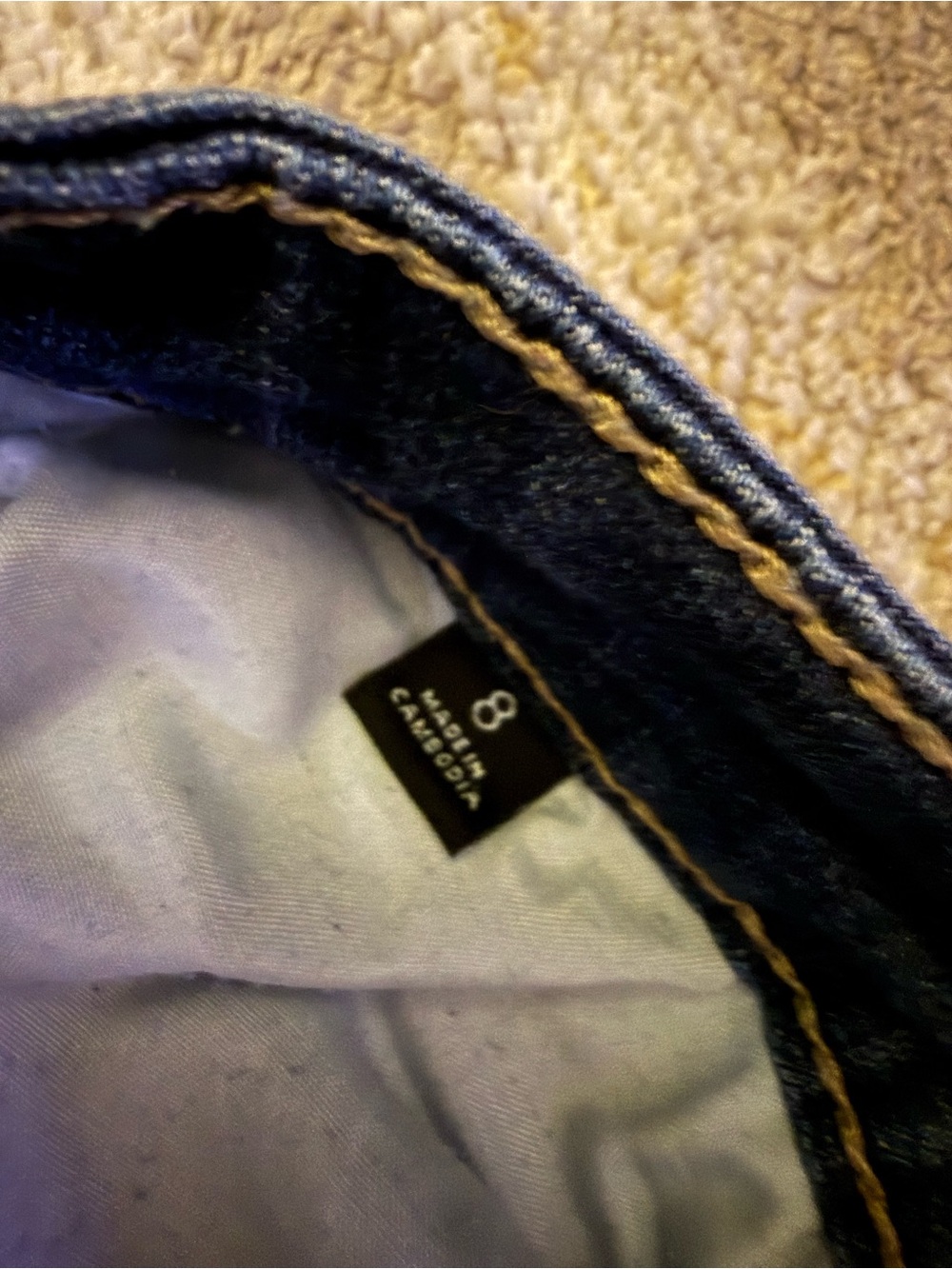Dark Blue Women's Ankle Jeans - Picture 3 of 4